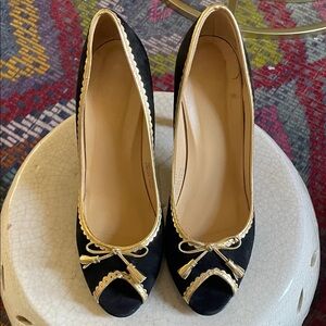J. Crew suede heels size 10